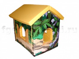 Домик игровой "Джунгли" с рисунком (трансформируется в маты) - fgospostavki.ru - Рязань