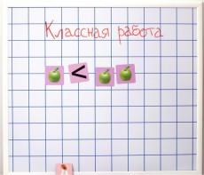 Магнитно-маркерная доска "Клетка" (86 см х 75 см) - fgospostavki.ru - Рязань