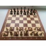 Шахматные фигуры Стаунтон Премиум № 5 со складной турнирной доской - fgospostavki.ru - Рязань