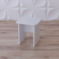 Табурет «Белый кубик» - fgospostavki.ru - Рязань