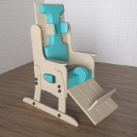 Стул для ребенка с ОВЗ с регулируемой подножкой «Адаптация» №2 - fgospostavki.ru - Рязань