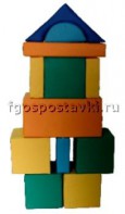 Мягкий модуль-конструктор "Городок" (12 элементов) - fgospostavki.ru - Рязань