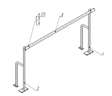 Станок хореографический напольный (1,5 метра, однорядный) - fgospostavki.ru - Рязань