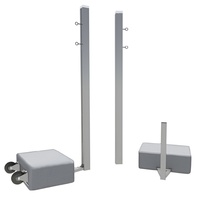 Бадминтонные стойки мобильные (с противовесами, на колесах) - fgospostavki.ru - Рязань