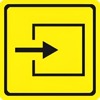 Тактильный знак (вход в помещение) 150х150 - fgospostavki.ru - Рязань