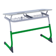 Парта SMARTY двухместная регулируемая по высоте (наклонная столешница) - fgospostavki.ru - Рязань