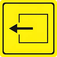 Тактильный знак (выход из помещения) 150х150 - fgospostavki.ru - Рязань