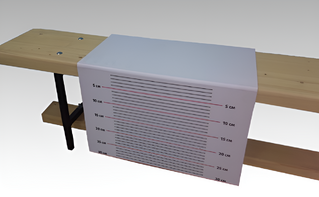 Линейка складная для измерения уровня гибкости на гимнастическую скамейку - fgospostavki.ru - Рязань
