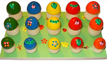 Развивающая игрушка для детей с нарушением слуха "Грибная полянка" - fgospostavki.ru - Рязань