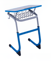 Парта одноместная регулируемая по высоте (наклонная столешница) с антивандальной кромкой - fgospostavki.ru - Рязань