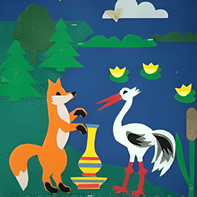 Пособие для слабовидящих детей - Театр-сказка "Лиса и журавль" - fgospostavki.ru - Рязань