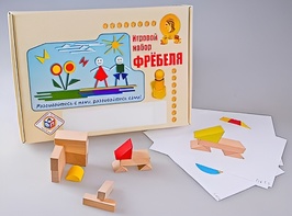 Игровой набор Фребеля "Конструктор деревянный без соединений-1" (Серия "Эксперимент") - fgospostavki.ru - Рязань
