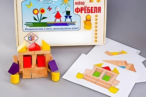 Игровой набор Фребеля "Конструктор деревянный без соединений-4" (Серия "Эксперимент") - fgospostavki.ru - Рязань