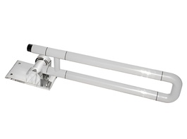 Поручень откидной с антибактериальным покрытием (белый) - fgospostavki.ru - Рязань