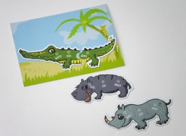 Магнитный пазл "Чей хвост?" - fgospostavki.ru - Рязань