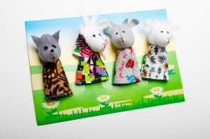 Пальчиковый театр "Волк и козлята" (4 персонажа) - fgospostavki.ru - Рязань