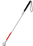 Трость телескопическая композитная с вращающимся шарообразным наконечником длинная на крючке - fgospostavki.ru - Рязань