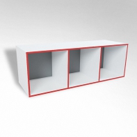 Открытая настенная полка-3-х секционная ТР3 ЛДСП  - fgospostavki.ru - Рязань