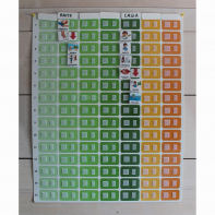 Панель для визуального расписания с цветными ячейками - fgospostavki.ru - Рязань