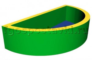Сухой бассейн полукруглый (без рисунка) - fgospostavki.ru - Рязань
