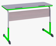 Парта SMARTY KEY двухместная регулируемая по высоте с антивандальной кромкой - fgospostavki.ru - Рязань