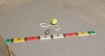 Мяч-маятник и планка для отбивания с цифрами - fgospostavki.ru - Рязань