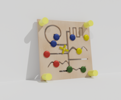 Тактильно-развивающая панель с лабиринтами - fgospostavki.ru - Рязань