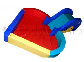 Сухой бассейн "Сердечко" с горкой 160х80х90 сантиметров - fgospostavki.ru - Рязань