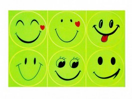 Комплект световозвращающих наклеек "Смайлики" - fgospostavki.ru - Рязань