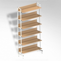  Стеллаж на металлокаркасе односторонний - fgospostavki.ru - Рязань