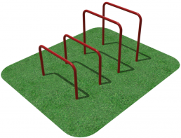 Упоры для отжимания цельносварные, разноуровневые  - fgospostavki.ru - Рязань