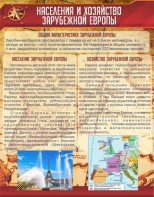 Стенд "Населения и хозяйство Зарубежной Европы" - fgospostavki.ru - Рязань