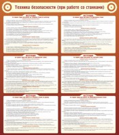 Стенд "Техника безопасности (при работе со станком)" - fgospostavki.ru - Рязань
