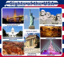 Стенд "Достопримечательности США" Вариант 1 - fgospostavki.ru - Рязань