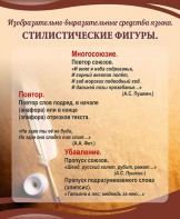 Стенд "Стилистические фигуры" Вариант 1 - fgospostavki.ru - Рязань