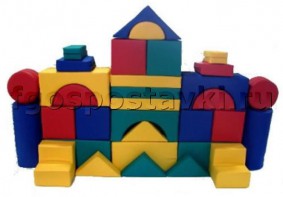 Мягкий модуль-конструктор "Замок" (33 элемента) - fgospostavki.ru - Рязань