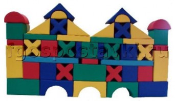 Мягкий модуль-конструктор "Замок" (46 элементов) - fgospostavki.ru - Рязань