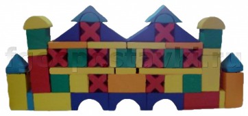 Мягкий модуль-конструктор "Замок" (52 элемента) - fgospostavki.ru - Рязань