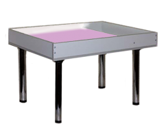 Световой столик для рисования песком напольный 80х60 сантиметров мультиколор с кармашком для песка - fgospostavki.ru - Рязань