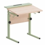 Стол ученический с наклоном столешницы (0-15°) на прямоугольной трубе - fgospostavki.ru - Рязань