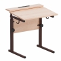 Стол ученический с наклоном столешницы (0-15°) на прямоугольной трубе - fgospostavki.ru - Рязань