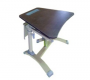 Стол ученический регулируемый трапецевидный с перфорированным экраном на плоскоовальной трубе. (1 элемент) - fgospostavki.ru - Рязань
