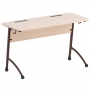 Стол двухместный ученический регулируемый на плоскоовальной трубе - fgospostavki.ru - Рязань